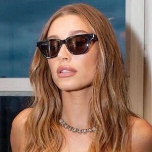 Saint Laurent D Frame Acetate Black Sunglasses SL 462 Suplice Hailey Bieber